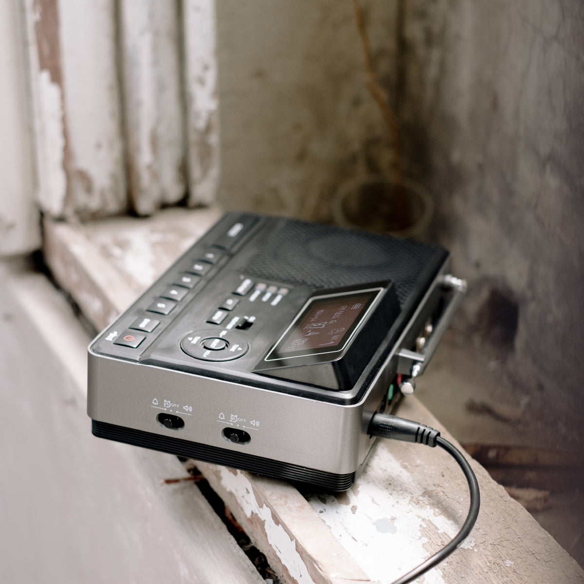 Sangean CL-100 S.A.M.E. Table-Top Weather Hazard Alert with AM / FM-RBDS Alarm Clock NOAA Radio