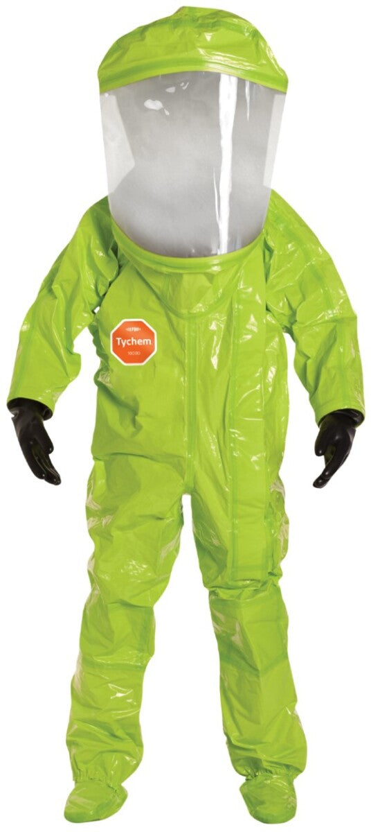 DuPont Yellow Tychem® 10000 28 mil Encapsulated Level A Chemical Protective Suit (With Expanded Back And Front Entry)
