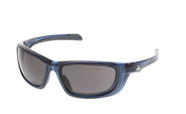 MCR Safety® Swagger® UD1 Blue Safety Glasses With Gray And Anti-Scratch/Anti-Fog Lens