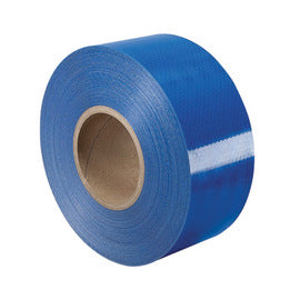 Harris Industries 2" X 10 yd Blue 4.5 mil Glass Beaded Lens Retroreflective Sheeting Barricade Tape