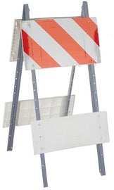 Cortina Safety Products 24" X 12" White And Orange Metal Barricade