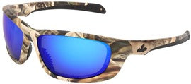 MCR Safety® Swagger® UD1 Camo Safety Glasses With Blue Diamond Mirror And Mirrored/Polarized Lens
