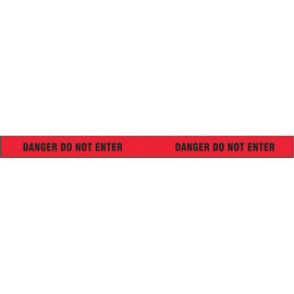Harris Industries 3" X 500' Red 5 mil Polyethylene BT Series Barricade Tape "DANGER DO NOT ENTER"