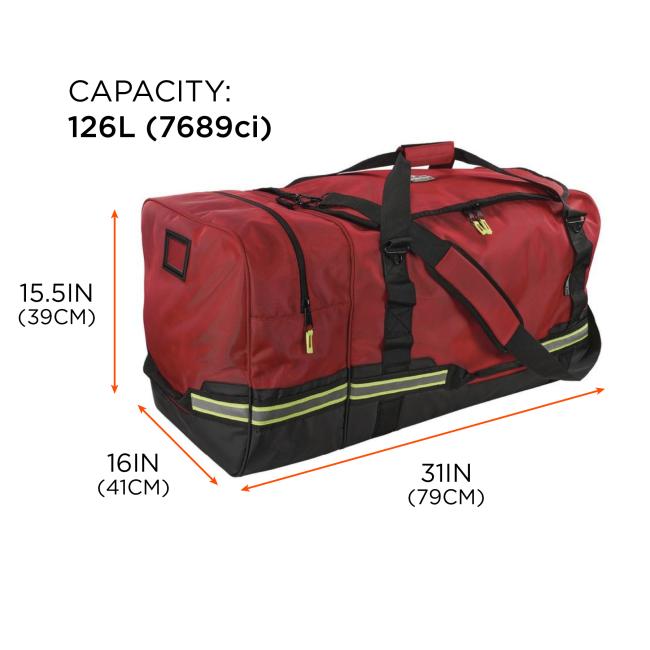 Ergodyne-Arsenal 5008 Firefighter Turnout Bag - Work Gear Duffel Bag, 126L