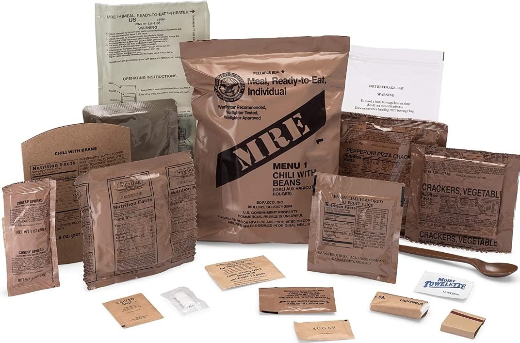 Genuine U.S. Military Surplus Ready to Eat Meals / MRE (12 Packs)