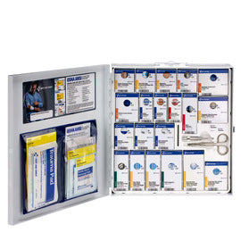 RADNOR™ White Metal Wall Mount 50 Person Large First Aid Cabinet