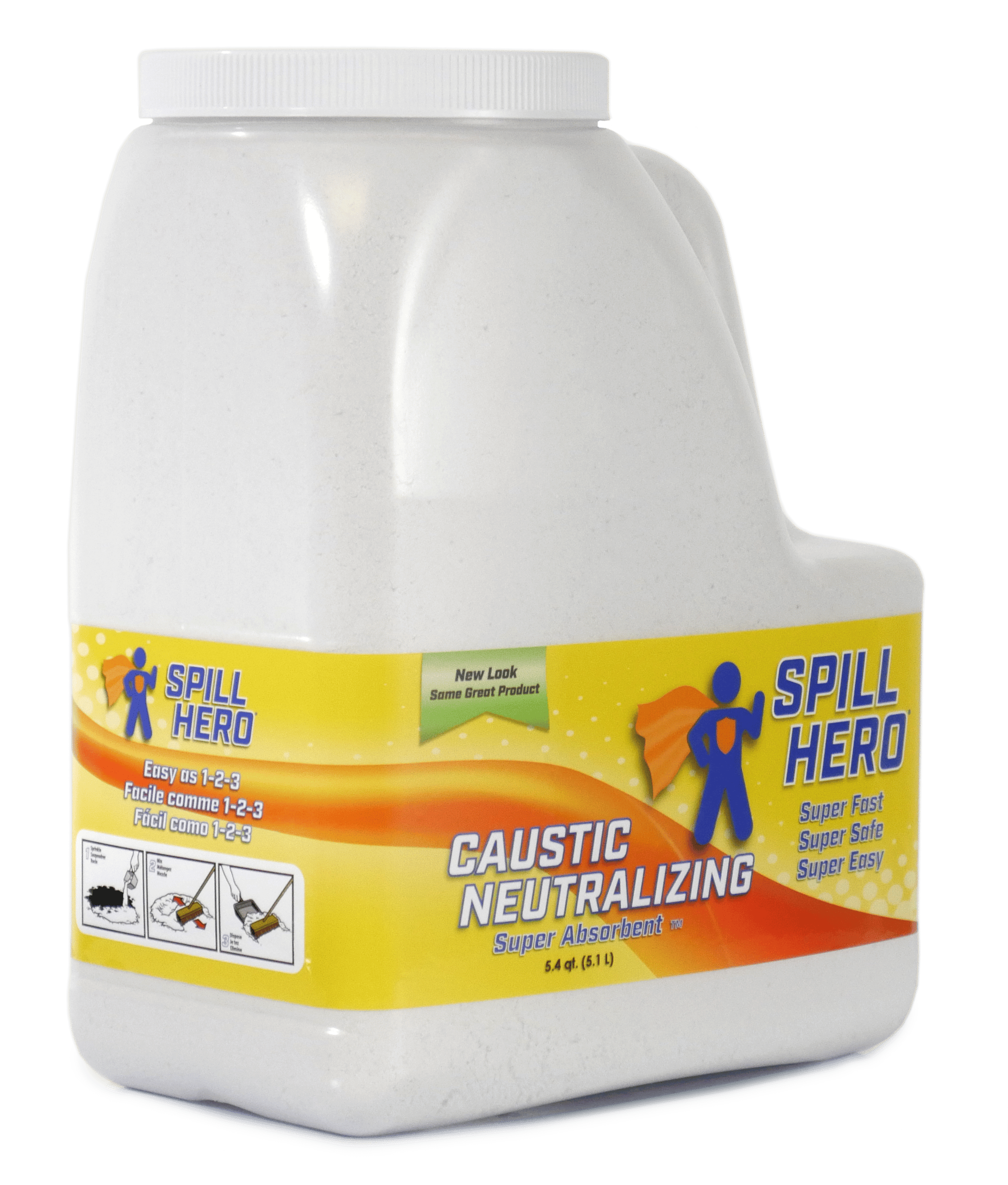 XSORB Caustic Neutralizing Absorbent Bottle 6 qt. - 2/CASE