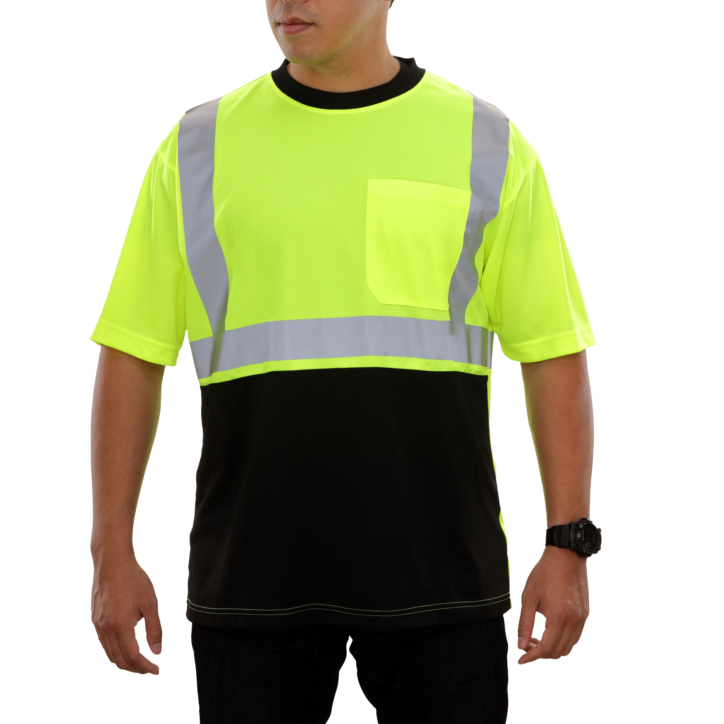 Reflective Apparel High Visibility Safety Shirt Two-Tone Birdseye