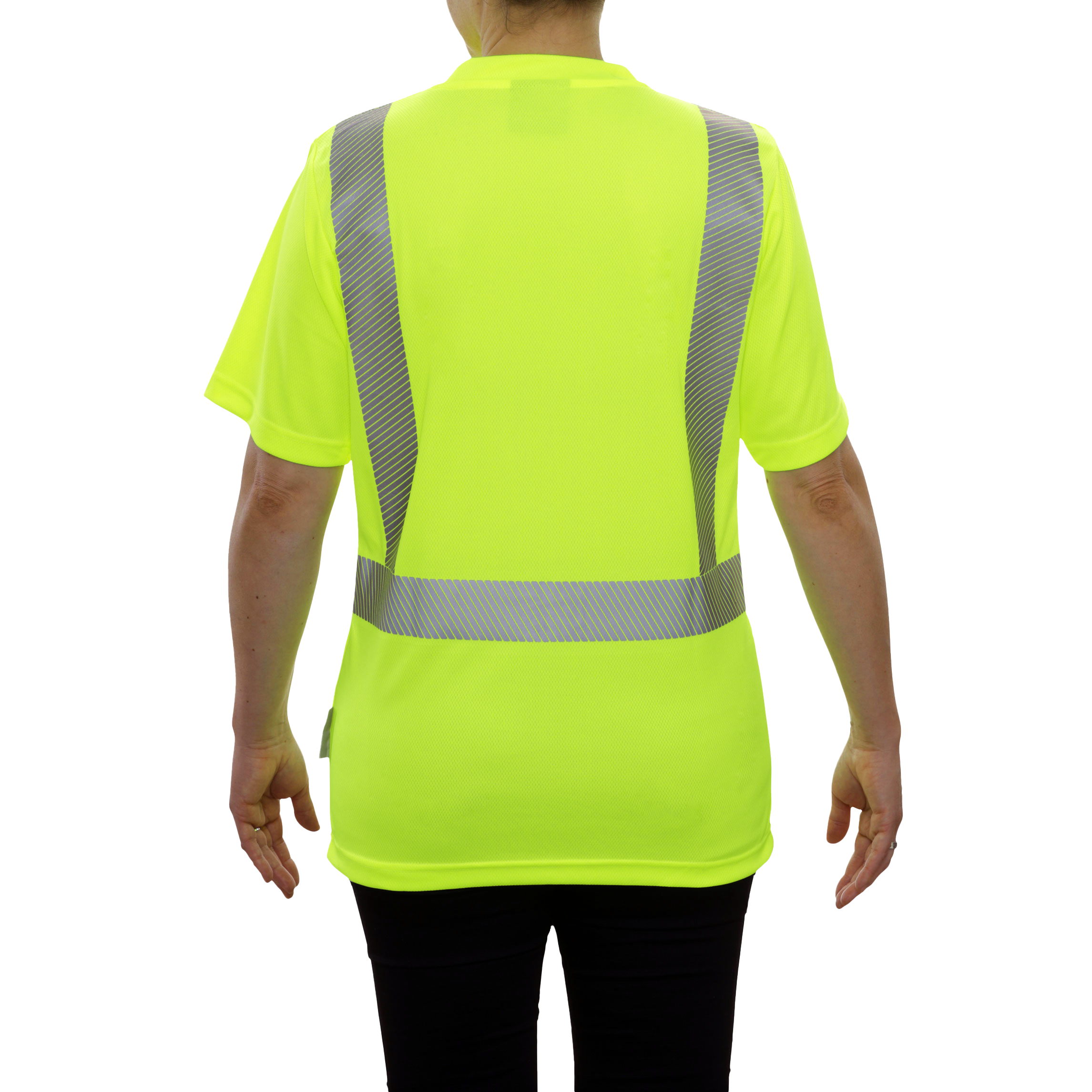 Safety Shirt Hi Vis Pocket Shirt Lime Birdseye Comfort Trim by 3M