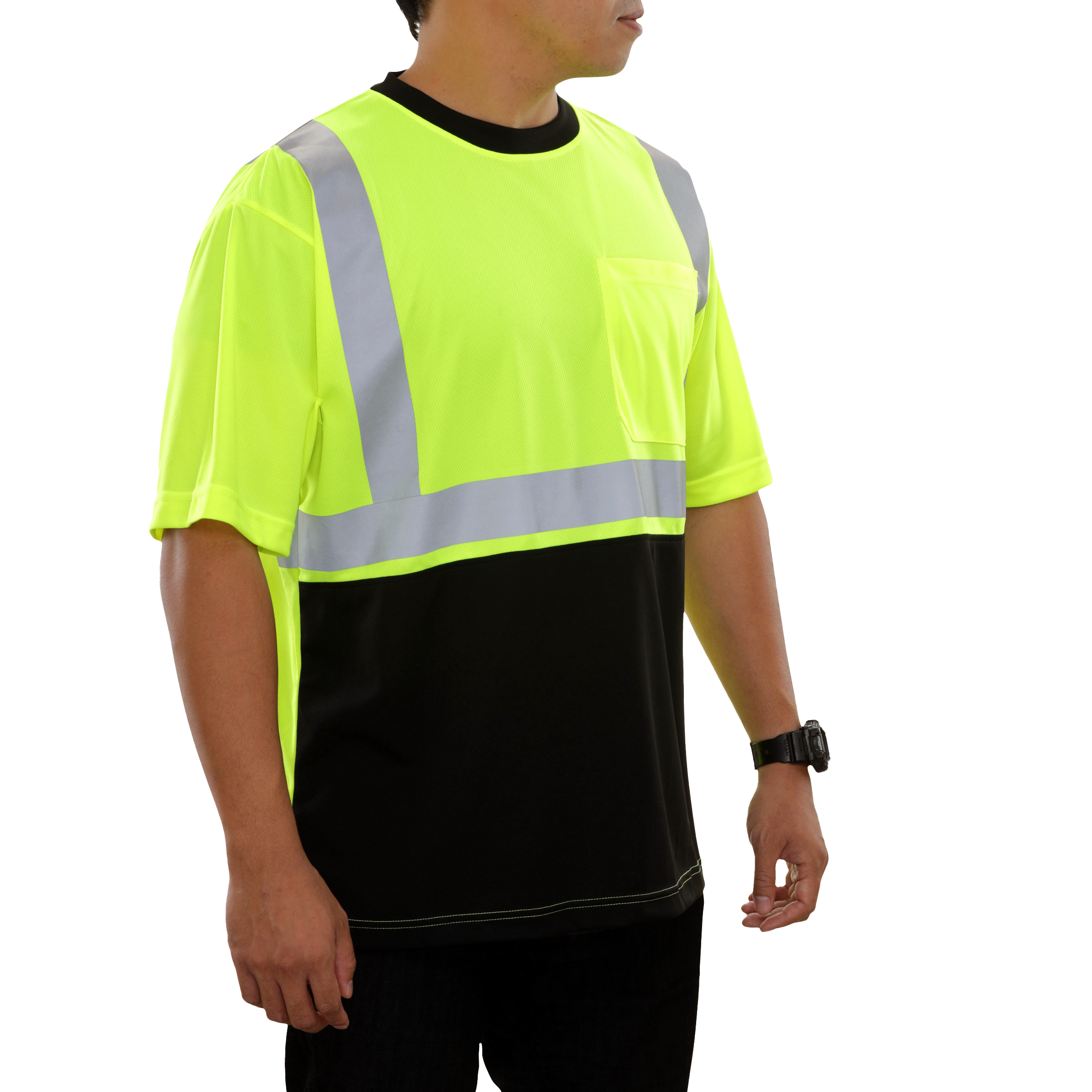 Reflective Apparel High Visibility Safety Shirt Two-Tone Birdseye