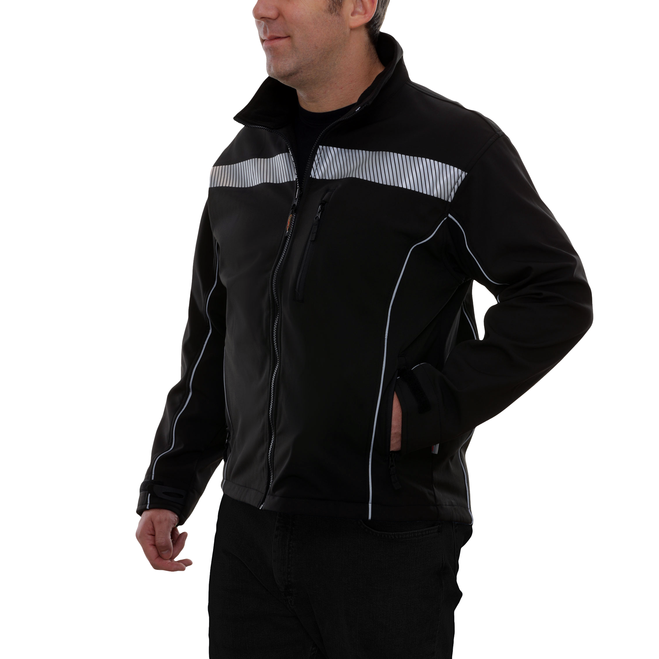Reflective Jacket Soft Shell Water Resistant