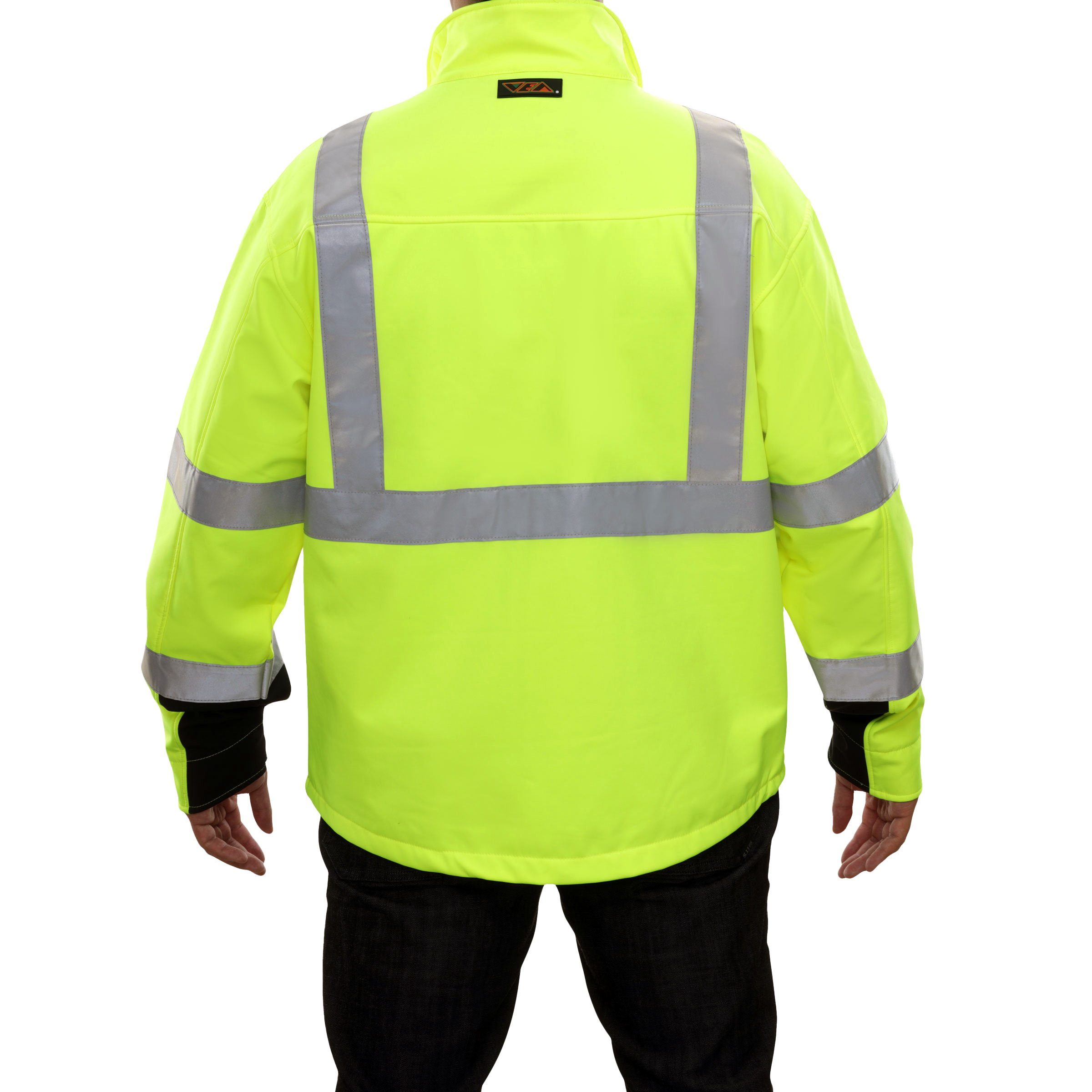 Safety Jacket Hi Vis Soft Shell Water Resistant