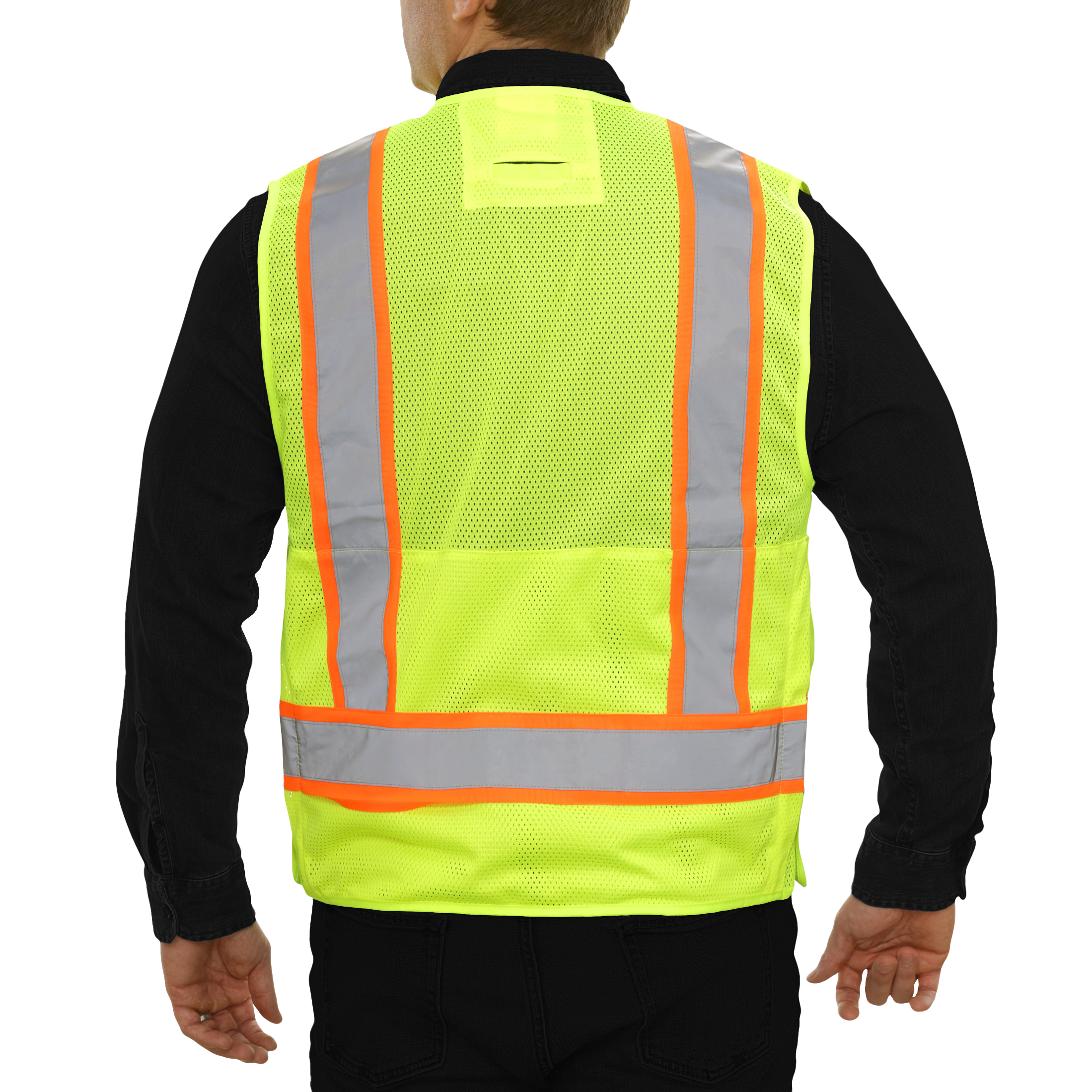 Surveyor Vest Hi Vis 5-Point Breakaway Multi-Pocket Vest