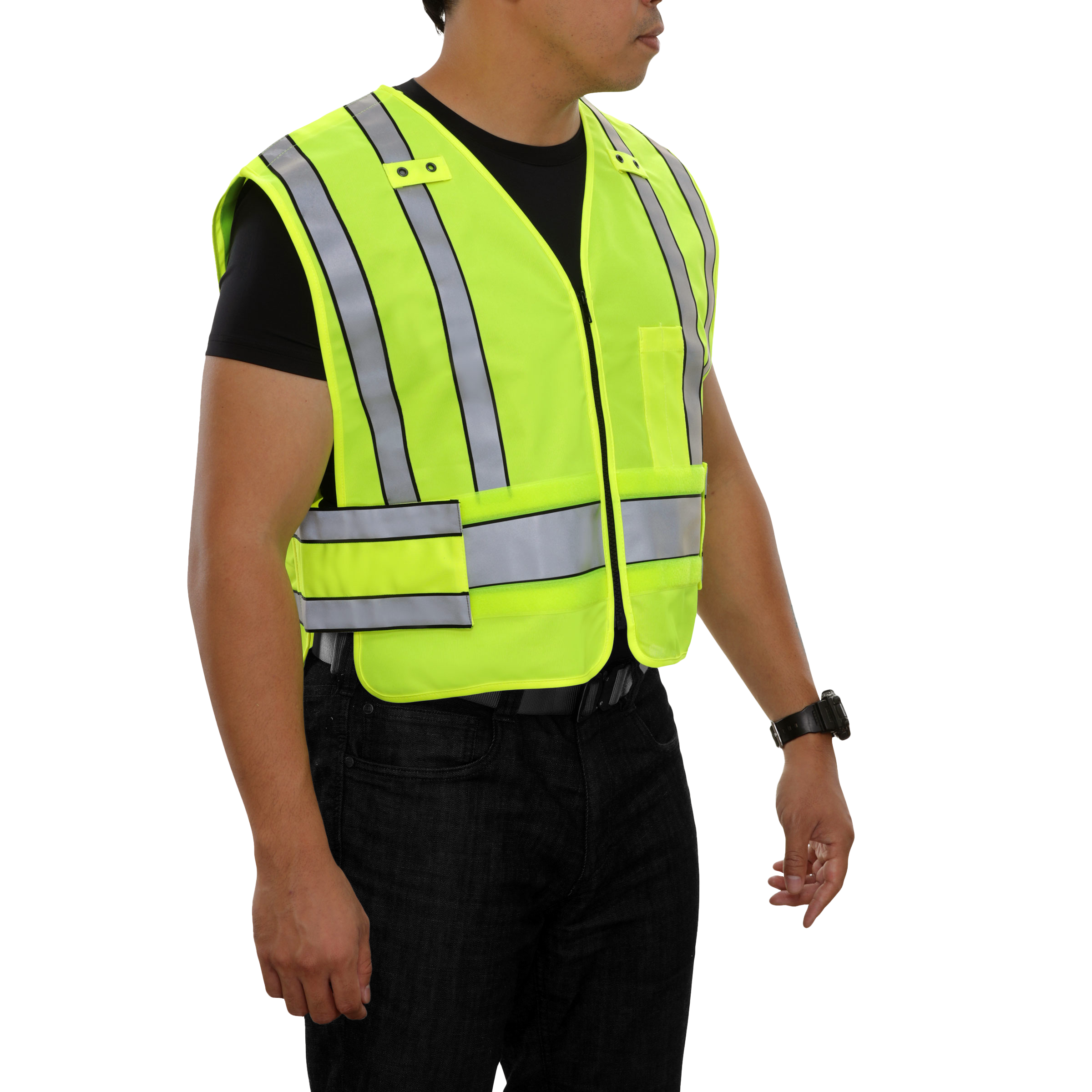 Public Safety Vest Hi Vis Vest 4pt Breakaway Tactical ANSI 207