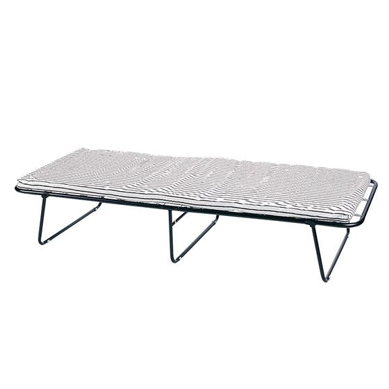 Steel Cot With Mattress - 75" x 30" x 13-1/2"