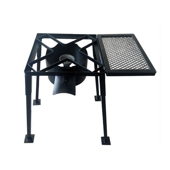 Outdoor Stove With Mesh Shelf
