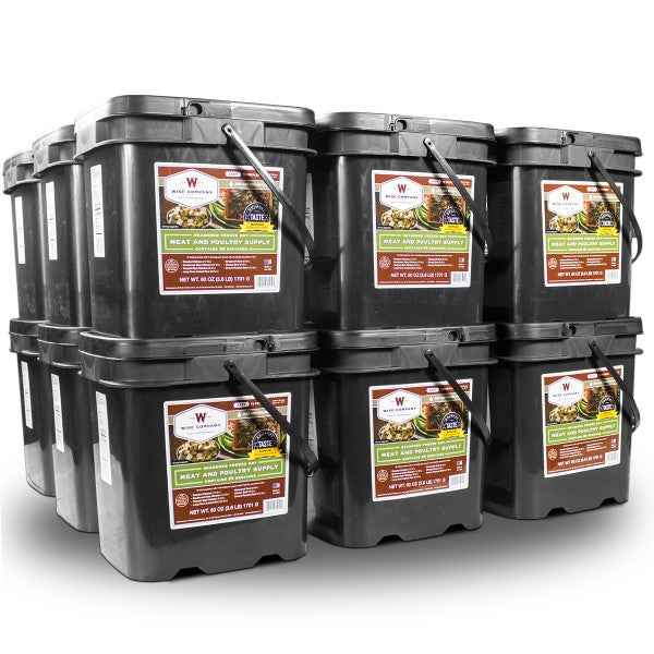 1080 Serving Meat Package Includes: 18 Freeze Dried Meat Buckets
