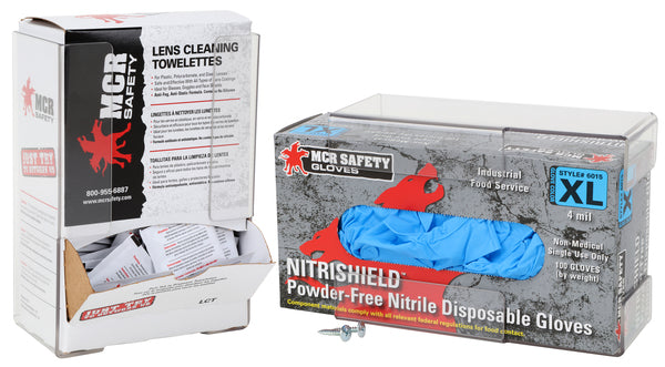 MCR Safety Disposable Glove/Towelette dispens 1slot