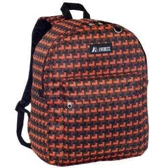 Everest Luggage Classic Backpack - Orange Steps