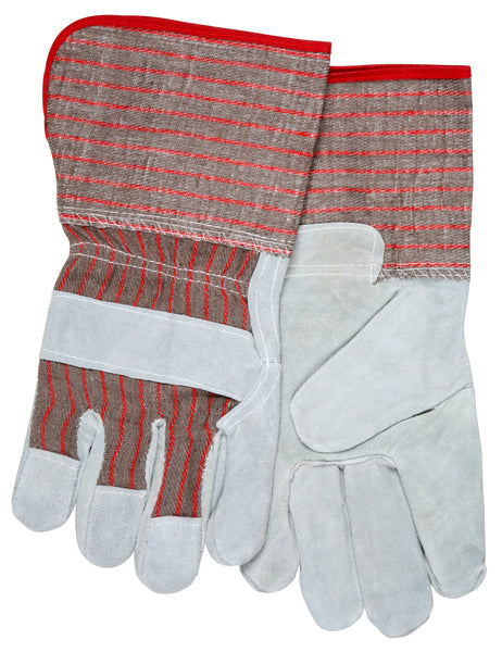 MCR Safety Leather Palm Gauntlet Starched Cuff