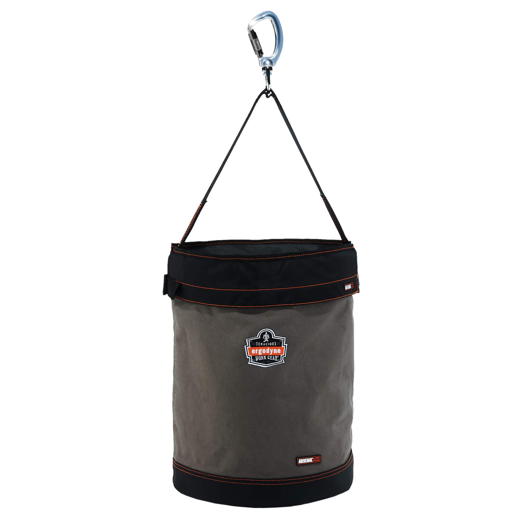 Arsenal 5945T XL Swiveling Carabiner Canvas Hoist Bucket + Top