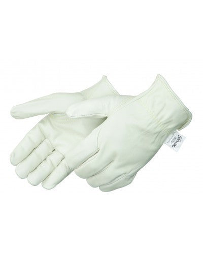 Grain cowhide driver - rolled cuff Gloves - Dozen