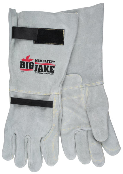 MCR Safety Full Lthr back 8" Gaunt inside dbl palm