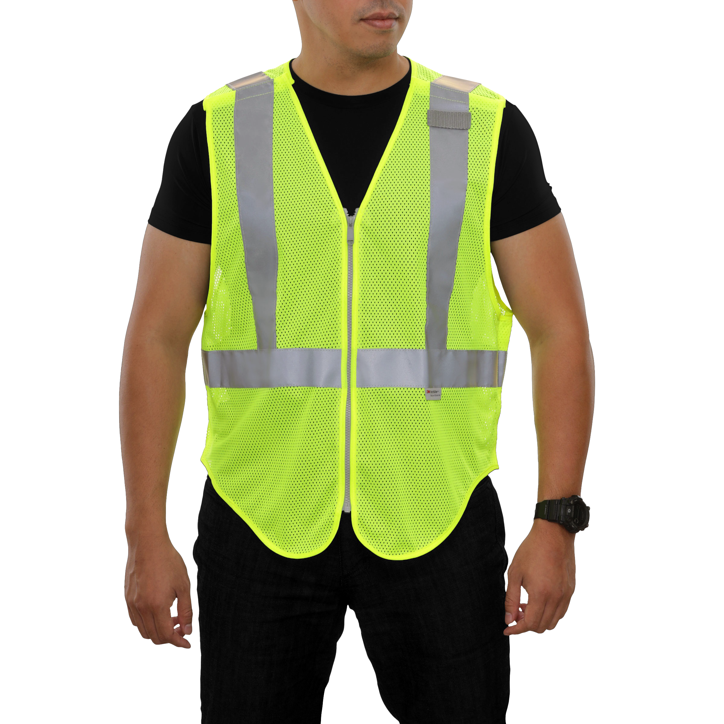 Public Safety Vest Hi Vis Vest 5pt Breakaway Tactical/DOT Zippered Mesh