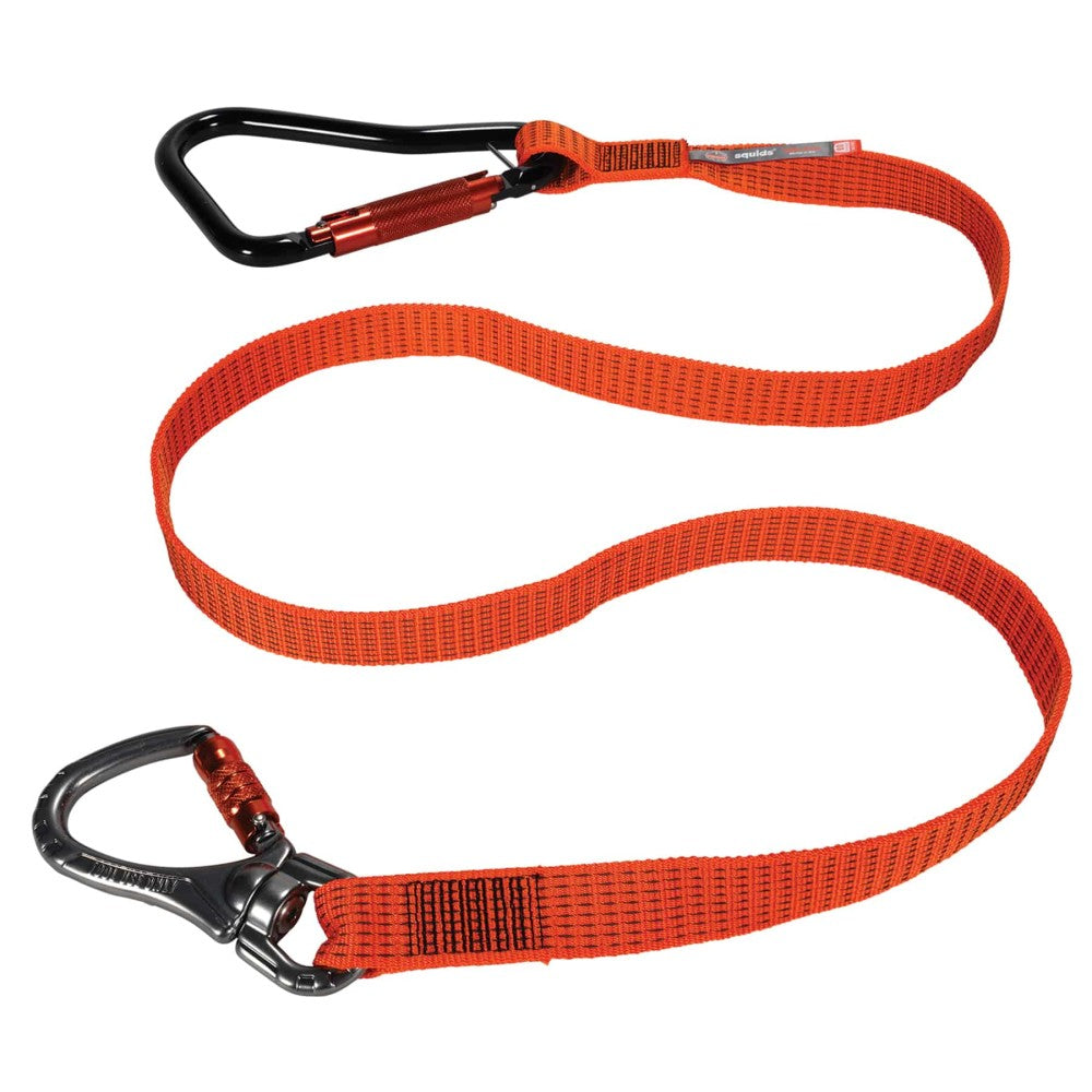 Squids 3149 Tool Lanyard - XL Locking Carabiner + Swivel Carabiner - 80lbs