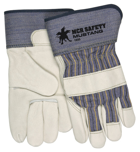 MCR Safety Mustang Grain Cow Leather Palm Glove