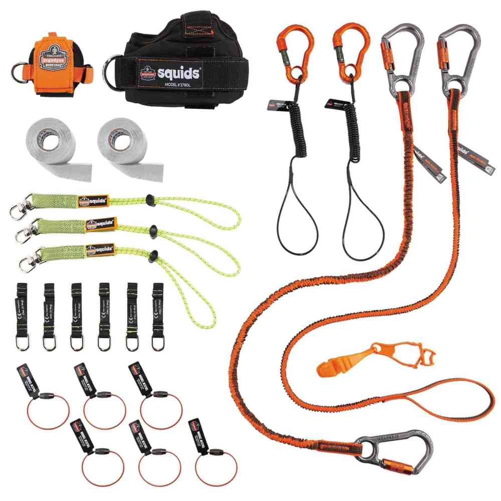 Squids 3183 Carpenter + Laborer's Tool Tethering Kit