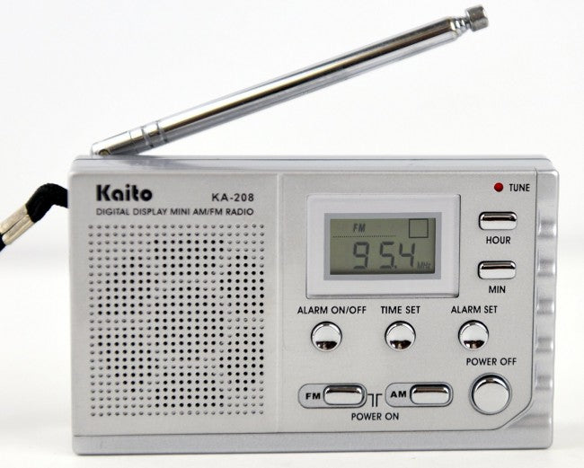 Kaito KA208 Mini size AM/ FM radio with LCD digital display