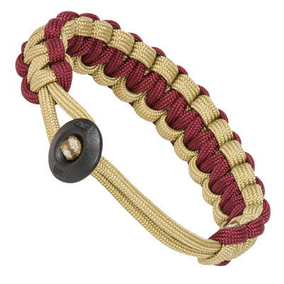 Klondike Adjustable Paracord Bracelet - Gold / Wine