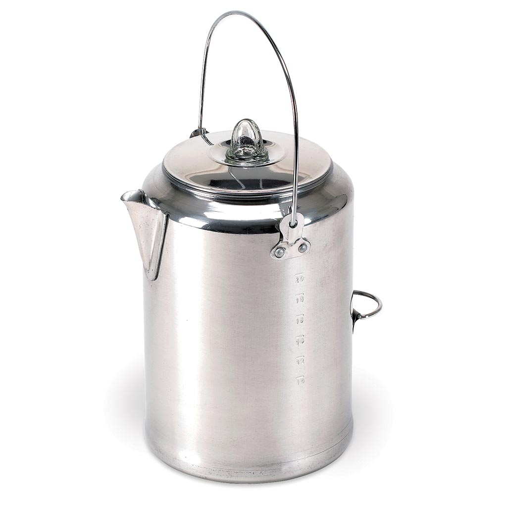 Aluminum Percolator Coffee Pot - 20 Cup