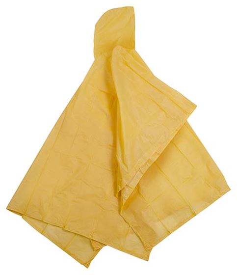 Vinyl Fashion Poncho - 52IN X 80IN - Yellow