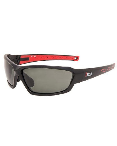 iNOX - Aura Safety Glasses with Gray Lens and Black/Red frame