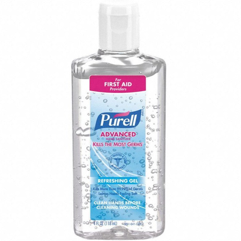 Purell Fragrance-Free Hand Sanitizer Clear Bottle - 4 Ounce