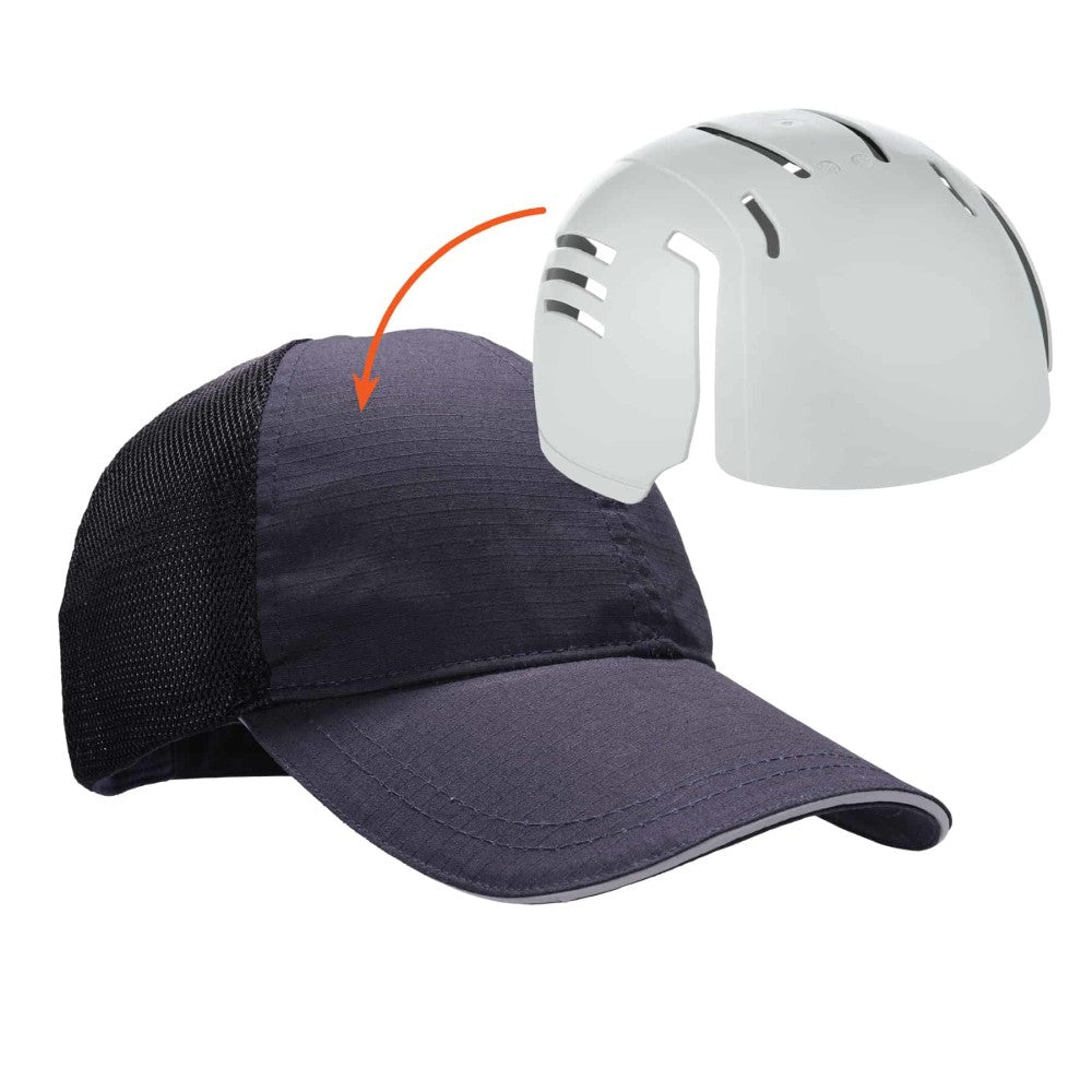 Skullerz 8946 Standard Baseball Cap + Bump Cap Insert