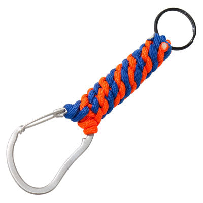 Eiger Paracord Carabiner Keychain - Orange / Royal Blue