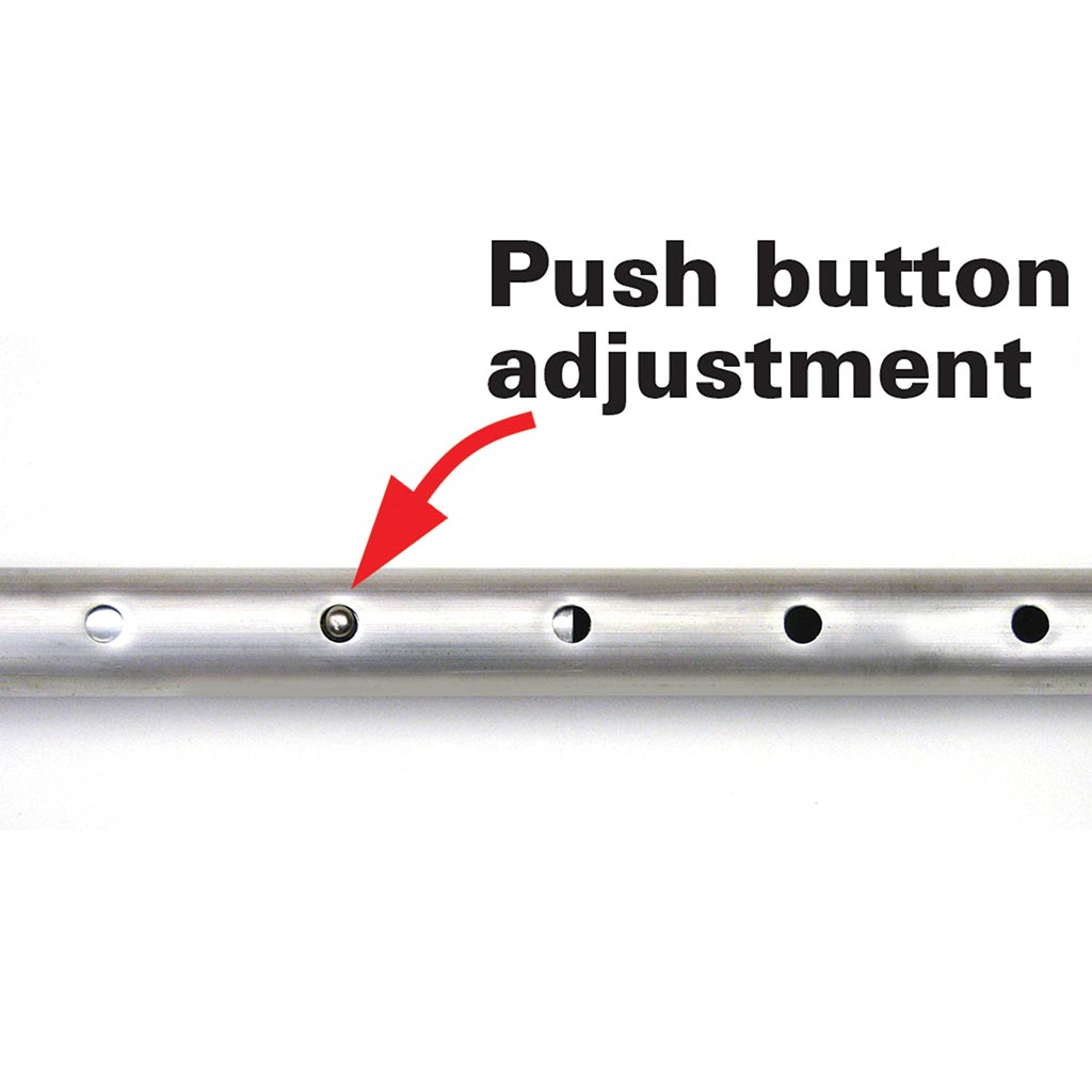 Tent Pole - Aluminum Pole - 8ft - Push Button