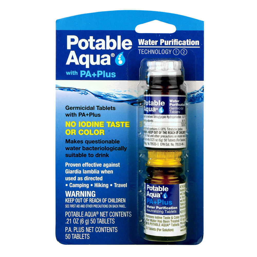 Potable Aqua Plus Water Purification Tablets