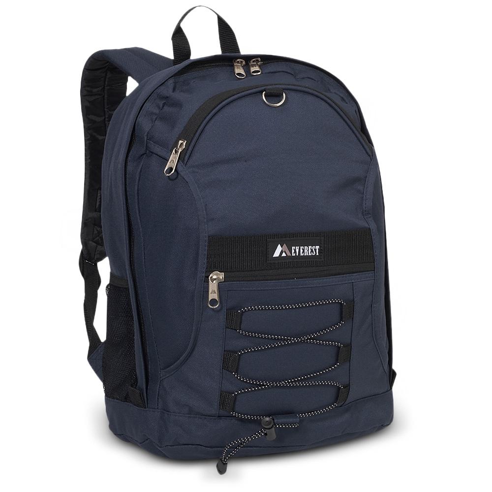 Everest-Two-Tone Backpack w/ Mesh Pockets