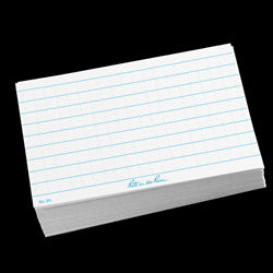 INDEX CARDS