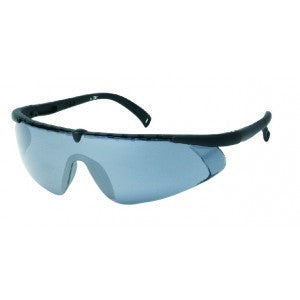Black Frame - Clear Lens - Adjustable Nylon Temples - Soft Rubber Insert Tip Safety Glasses