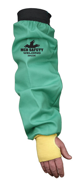 MCR Safety F/R GRN COT 23" SLEEVE WITH KEVLAR