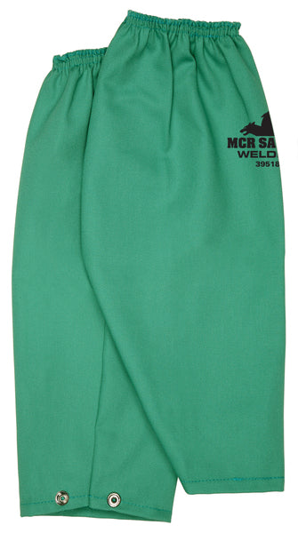 MCR Safety F/R GREEN COTTON 18" SLEEVE SNAP WRIST