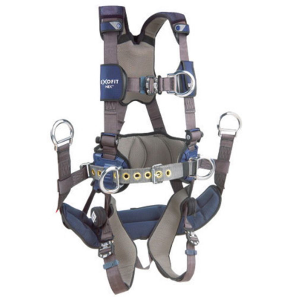 3M DBI-SALA 2X ExoFit NEX Full Body/Vest Style Harness With Front D-Ring, Tongue Leg Strap Buckle