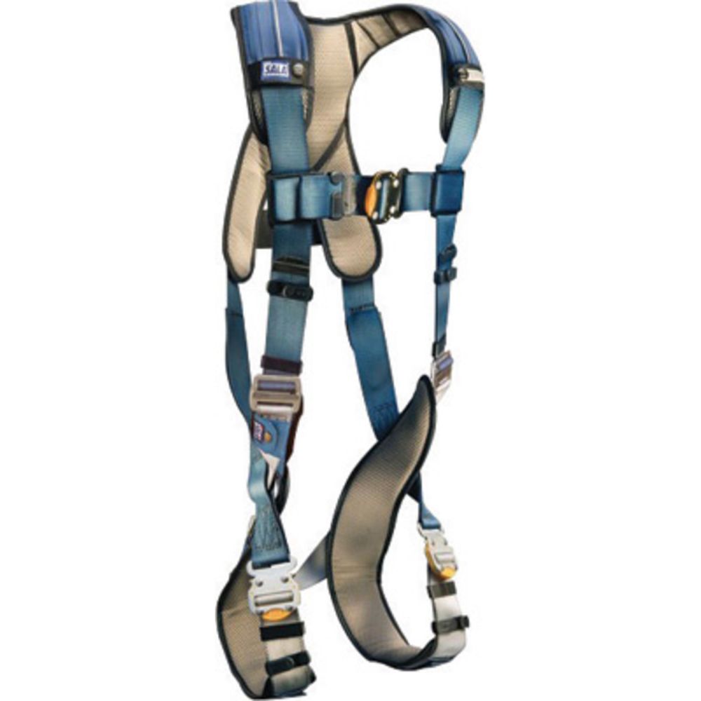 3M DBI-SALA 2X ExoFit XP Full Body/Vest Style Harness With Back D-Ring, Quick Connect Chest And Leg Strap Buckle, Loops For Body Belt And Removable Comfort Padding