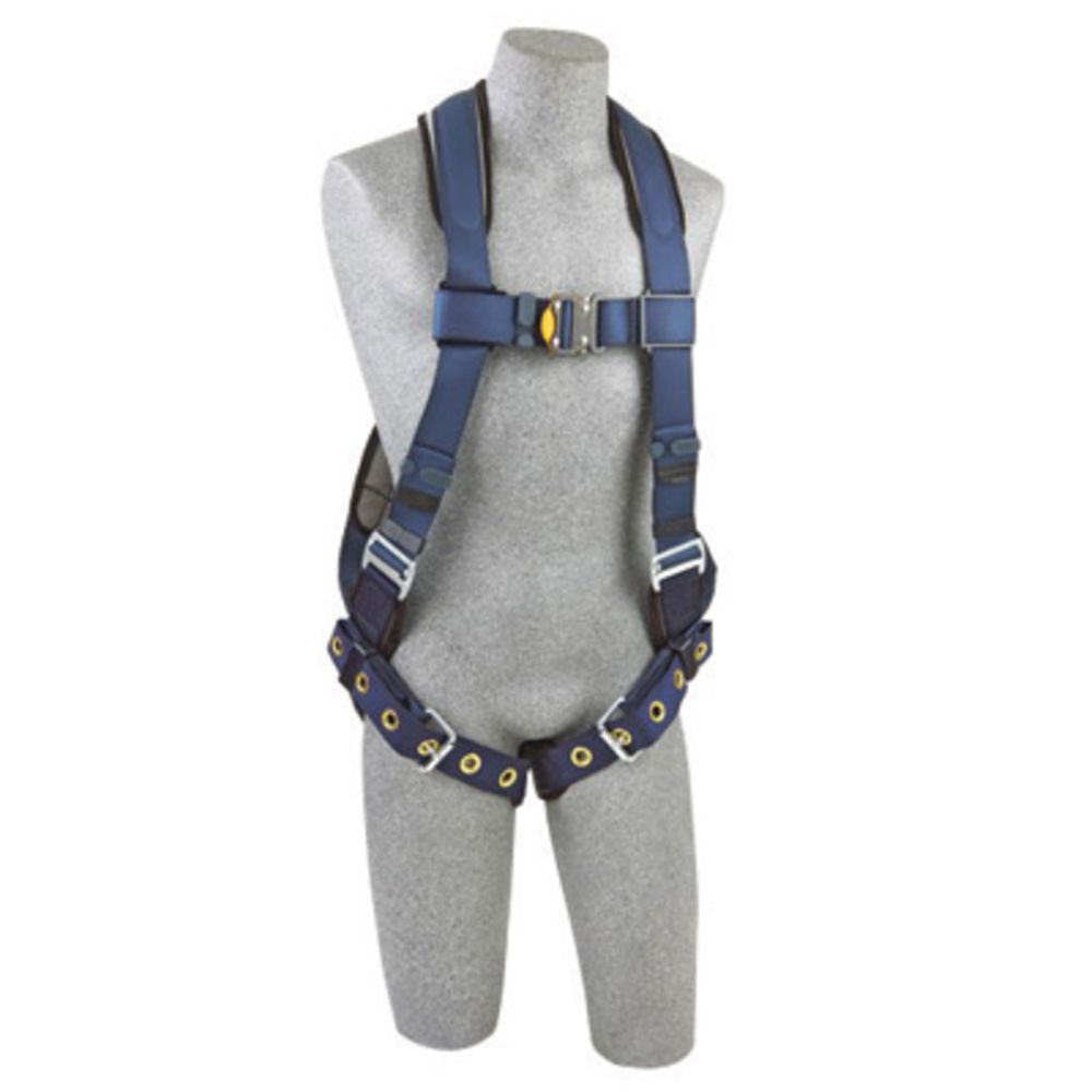 3M DBI-SALA ExoFit Full Body/Vest Style Harness With Back D-Ring, Tongue Leg Strap Buckle, Quick Connect Chest Strap Buckle, Loops For Body Belt And Built-In Comfort Padding