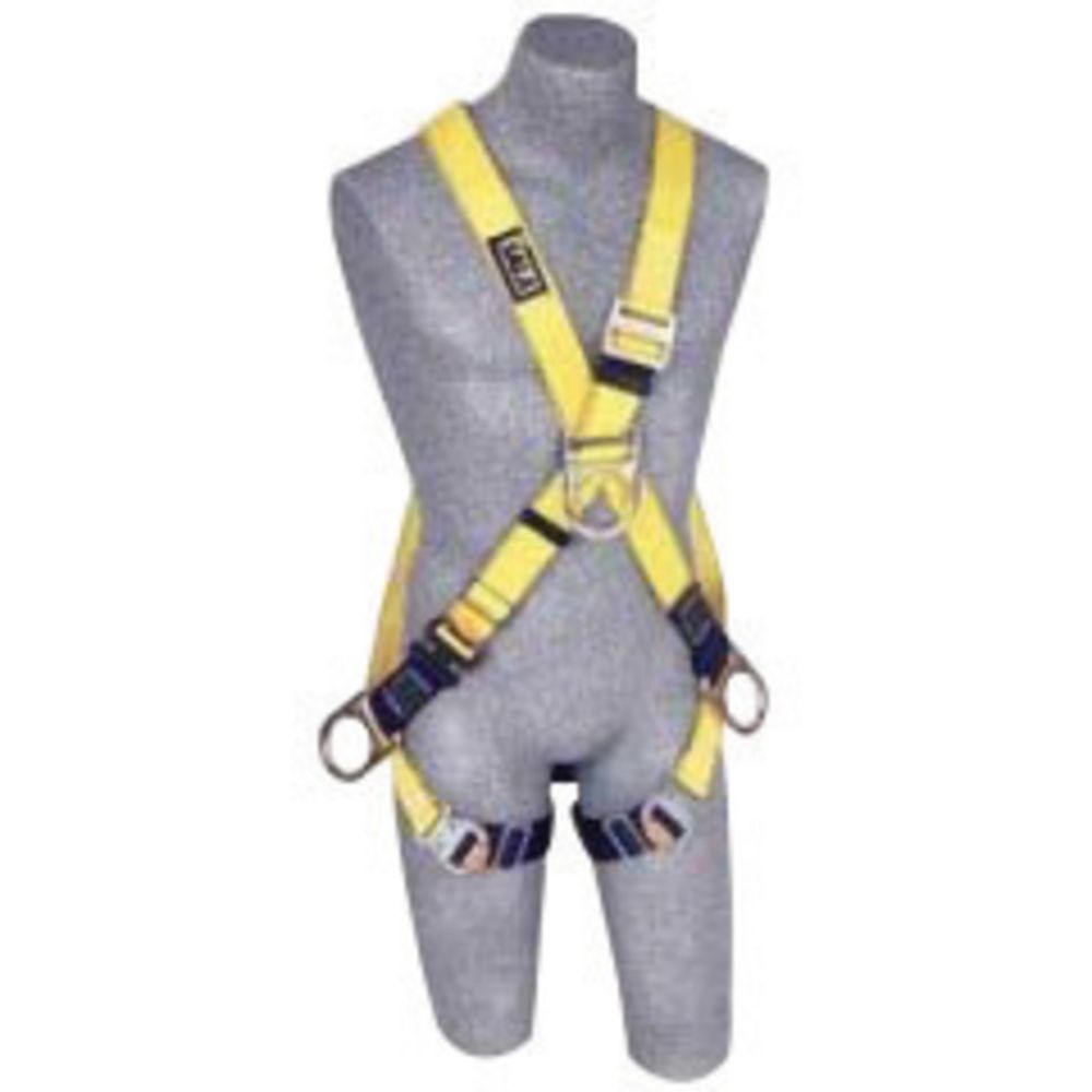 3M DBI-SALA Medium Delta No-Tangle Full Body/Vest Style Harness With Back And Side D-Ring, Belt With Pad, Shoulder Pads And Quick Connect Chest And Leg Strap Buckle